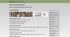 Desktop Screenshot of miamifloridabusinesses.com