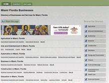 Tablet Screenshot of miamifloridabusinesses.com